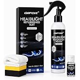 Car Headlight Restoration Polish Kits Restore and Protect Headlight Cleaner | Head Light Restoring Kit for Yellow Foggy and Oxidized Lenses for Headlights, Taillight, Fog Lights, No Power Tools Needed
