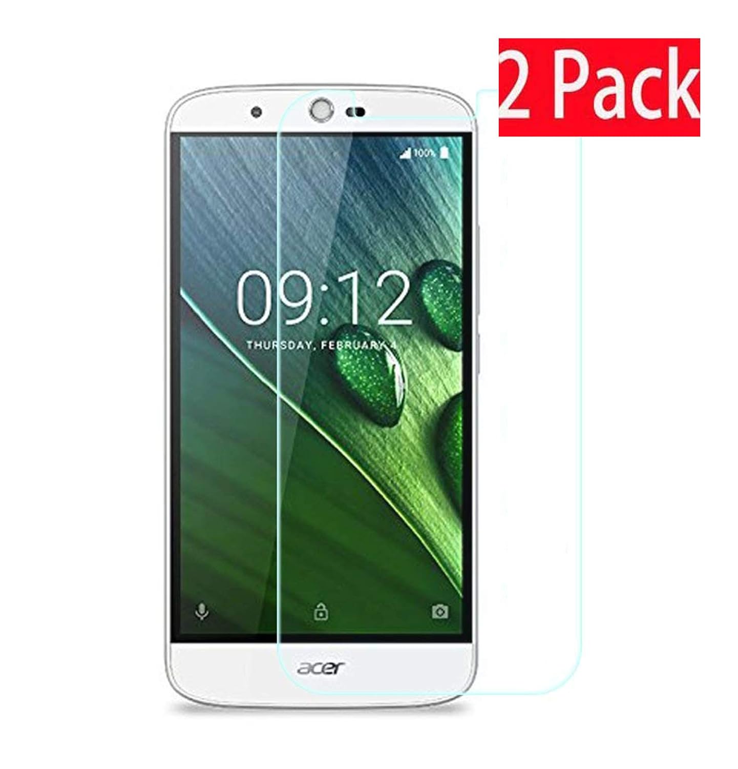 MYLB Acer Liquid Zest 5.0-inch Case, Clear Back Case Soft TPU Gel Bumper