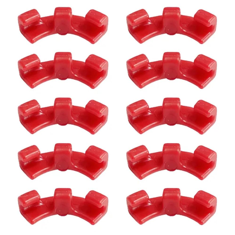 MaoNativey Pack of 30 90 Degree Plant Benders, Plant Bending Clips Garden Tool Plant Aids Gardening Clips Bending Clamps Suitable for Bending Plant Stems and Changing the Direction of Growth,Red