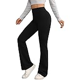 Women's Flare Legleggings High Waist Tummy Control Yoga Pants - No Front Seam Bootcut Workout Pants for Pilates & Casual Wear