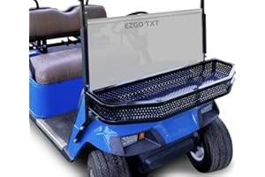 Huskey Parts Company Front Clay/Cargo Basket for EZGO TXT Golf Cart w/Mounting Brackets 4 31/4"(L) x13(W) x4 3/8"(H) - Do Not Fit EZGO RXV & ST & Express Models