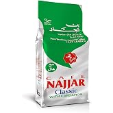 Caf&eacute; Najjar, Turkish Coffee with Cardamom, 200 Gr, 100% Arabica Coffee Beans, Ground Coffee, Dark Roast, Lebanese Coffee, Arabic Coffee, Coffee Beverages, Works with Turkish Coffee Machine.