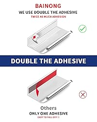 BaiNong 5 Pack 3 inch self Adhesive Cabinet pulls