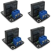 HiLetgo 4pcs 5V 1 Channel High Level Solid State Relay Module DC Control AC 240V 2A with Fuse