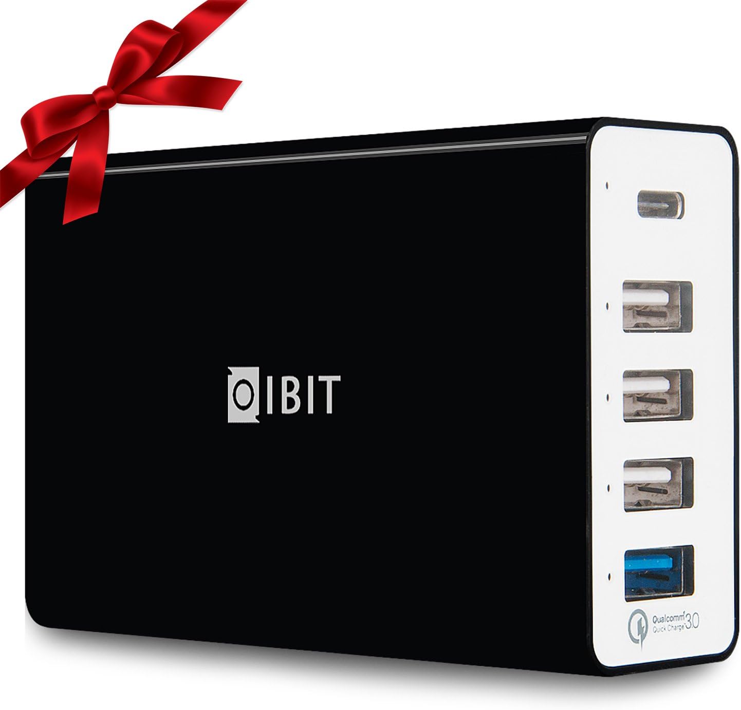 Type-C USB Charging Station, IBIT 60W Multi-Port Quick Charge 3.0 Fast Desktop Charger Wall Charger Hub for Multiple Device [Black]