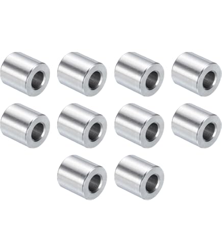 PATIKIL M10 Stainless Steel Spacers, 2 Pcs Metal Spacer Stainless Steel 10.2mm ID X