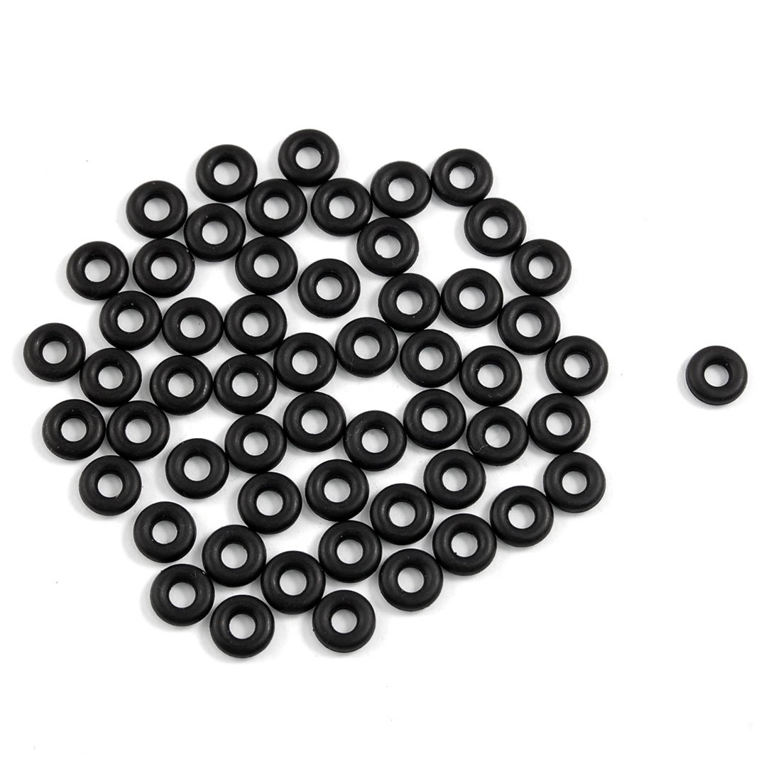 Sourcingmap Nitrile Rubber O-Rings 8mm OD 3mm ID 2.5mm Width, Metric Sealing Gasket, Pack of 50