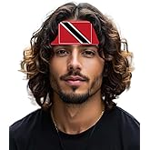 Trinidad Flag Velvet Headband for Man Woman,Trinidarians Flag Non Slip Soft Head Band Bandana for Sport Travel Running Working Out