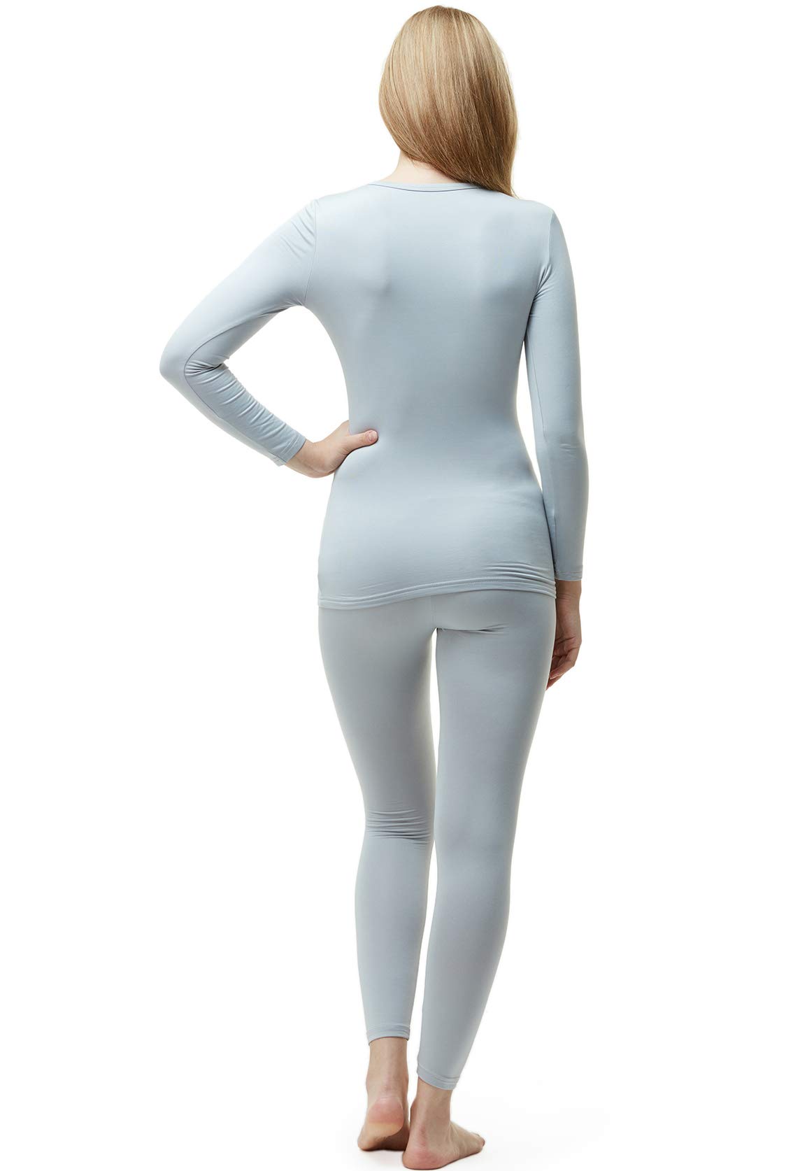 TSLA Women's Thermal Underwear Set, Soft Fleece Lined Long Johns