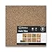 Thornton's Office Supplies Modular Frameless Cork Mini Wall Bulletin Board Tiles with Adhesive, Natural, 12 inch x 12 inch, Frameless (8 Pack)