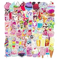 MZLK Cute Ice Cream Cupcake Stickers Girls Teens Water Bottles Laptop Phone Cases Scrapbook Skateboard Decals Vinyl 70pcs