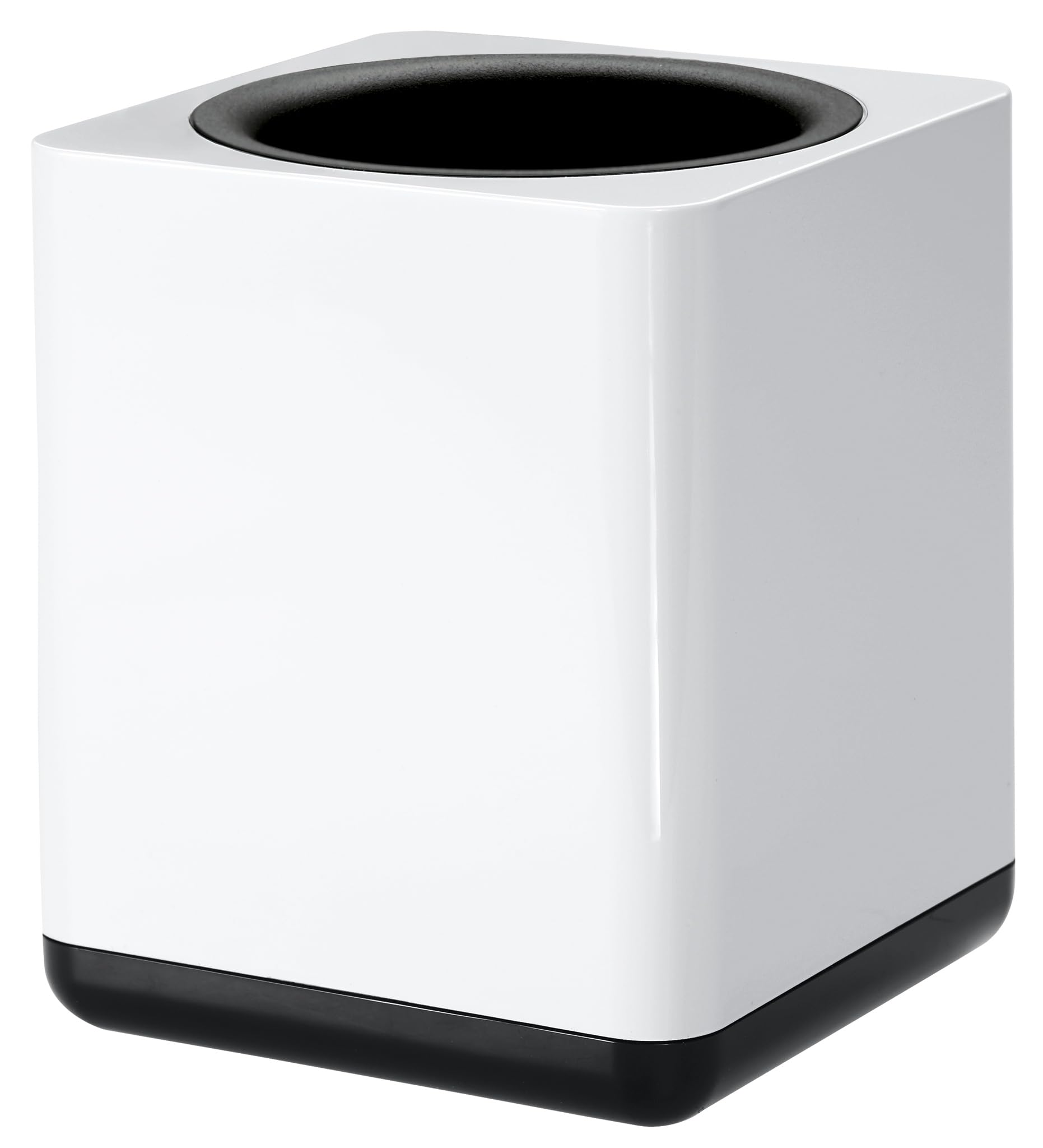 HAN 17653-32, i-Line pencil cup. Elegant, attractive accessory in premium quality, white-black