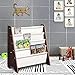Yescom Kids Book Shelf Sling Storage Rack Organizer Bookcase Display Holder Walnut