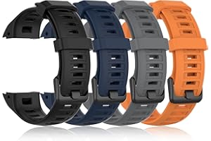 VINIUSIKI for Garmin Instinct 2 Watch Bands, Soft Silicone Instinct Straps Compatible Garmin Instinct Esports/Solar/Tide/Tactical GPS Wristband Replacement