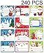 300 Pcs Christmas Tags Gift Labels Stickers-Santa/Snowman/Reindeer-for Present/Wrapping Paper Decorations