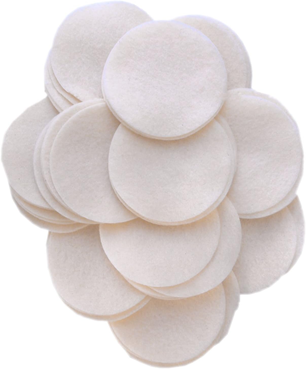 Playfully Ever After Cream Off-White Craft Felt Circles (5 Inch - 18pc)