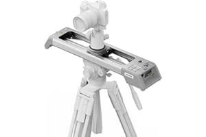 Zeapon EVO 125°Panorama Rotating Motorized Camera Slider, Powerful Quiet Motor for 5.5-11Lbs Payload, 23.6''/40cm Light Compact Slider Dolly with Carrying case, Buttons & App Control (D40 (15.7''))