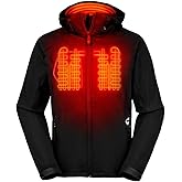 Gerbing Men's Torrid 2.0 Softshell Heated Jacket – 7V Battery Powered Heated Clothing for Winter Sports, Camping, Hunting