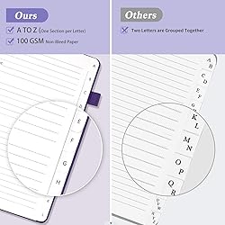 Address Book with Alphabetical Tabs, Hardcover