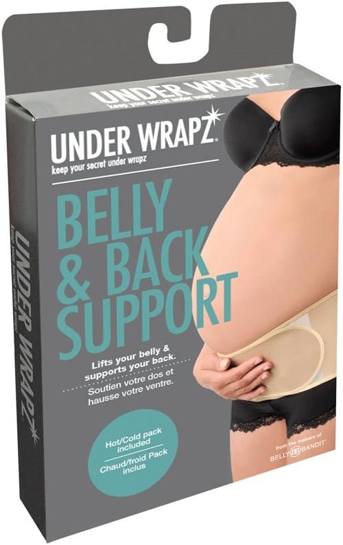 Under Wrapz - Belly & Back Support, Maternity Band with Gel Pack
