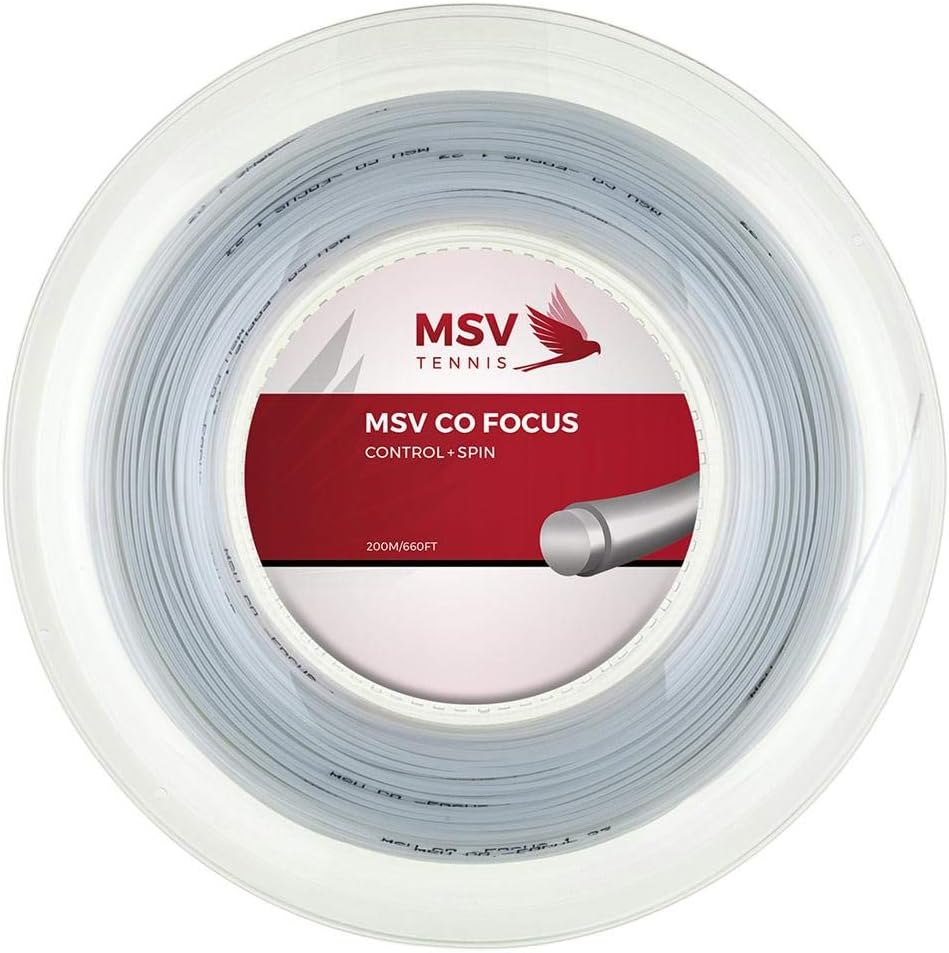 Mauve Sports MSV Co Focus 123 Reel Tennis String (White)
