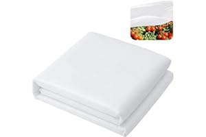 DECOHS 30 x 10 Ft Plant Sun Protection Cloth, Garden Plant Shade Cloth, Non-Woven White Light Refraction Sunshade Cloth for P