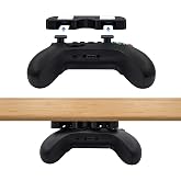 Mcbazel Under Desk Mount for Xbox Series X/S, Xbox One X/S, Xbox One, Xbox 360, Switch Pro Controller, Table Stand Holder Compatible with Xbox and Switch Pro Controller - Black