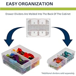 Akro-Mils 44-Drawer Plastic Drawer Storage Cabinet