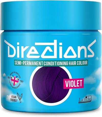 Directions Violet Semi-Permanent Hair Colour 88 ml Tub
