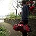 Aqua Quest White Water Duffel - 100% Waterproof 50 L Bag - Lightweight, Durable, External Pockets - Red