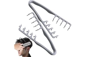 2PCS Texture Comb for Hair Men,Texture Styling Comb Men (2pcs Gray)