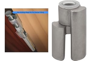 NUK3Y PRODUCTS K3 Nuk3y Door Saver 3 III Hinge Pin Stop for Residential Doors Fits All 3"" to 4-1/2"" Hinges (Satin Nickel)