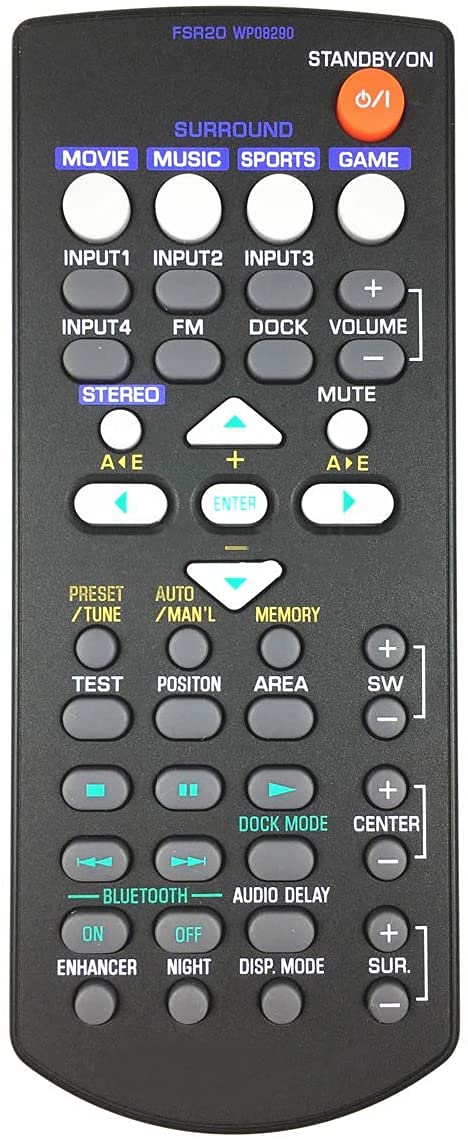 Remote FSR20 For Yamaha YAS-70 YAS-70CU YAS-71 Surround System NEW