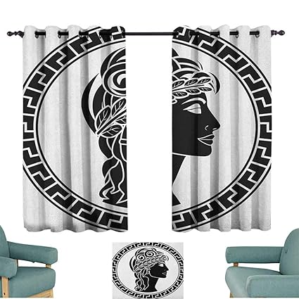 Amazon Com Toga Party Grommet Top Drapes Classic Stencil