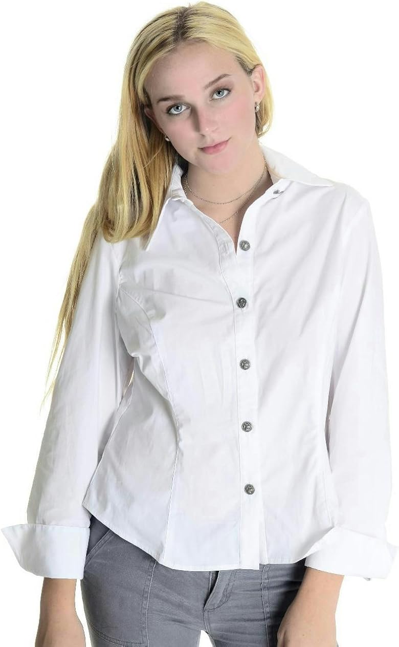 white shirt large collar