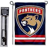 Florida Panthers Garden Flag with Pole Stand Holder