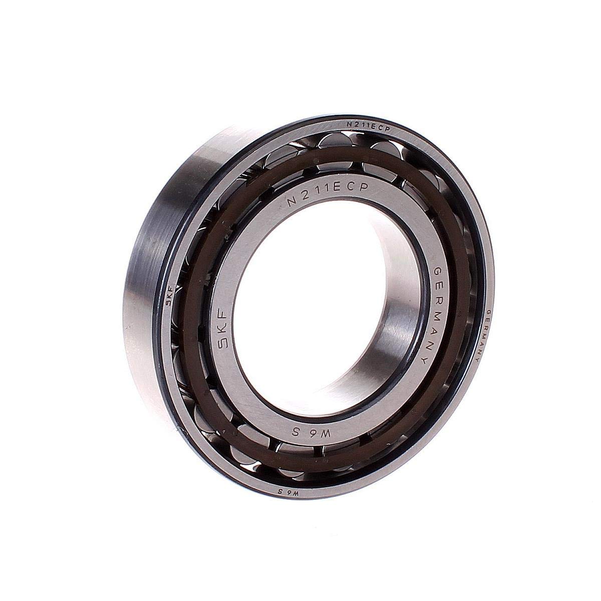 SKF Cylindrical Radial Roller Bearing, 55 ID, Bearing steel