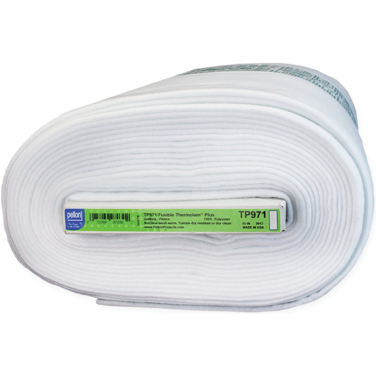 Pellon Thermolam Plus Fusible Fleece, 45 x 15 Yard, White
