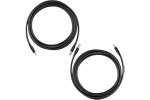 KSK Chewproof Power Cable for Solar Panel Connector, 5.5x2.1 to 4.0x1.7 Male DC Plug, Compatible with Tactacam Reveal,Stealth Cam, Moultrie & Muddy Trail Cameras,2 Pack 39inch/1M