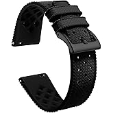 Artthurse Silicone Watch Bands Quick Release Tropical Style 18mm, 20mm, 22mm for Men and Women Replacement Rubber Watch Bands Soft Breathable Waterproof Sport Watchbands Straps