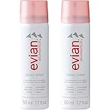 Evian Facial Spray Travel Duo 1.7 Fl Oz (Pack of 2)