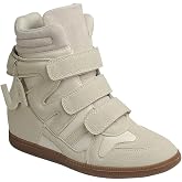 Women's Hidden Wedge Sneakers &ndash; Triple Strap High Top Platform Shoes | Triple strap design, hidden wedge heel &amp; comfortable sneaker fit
