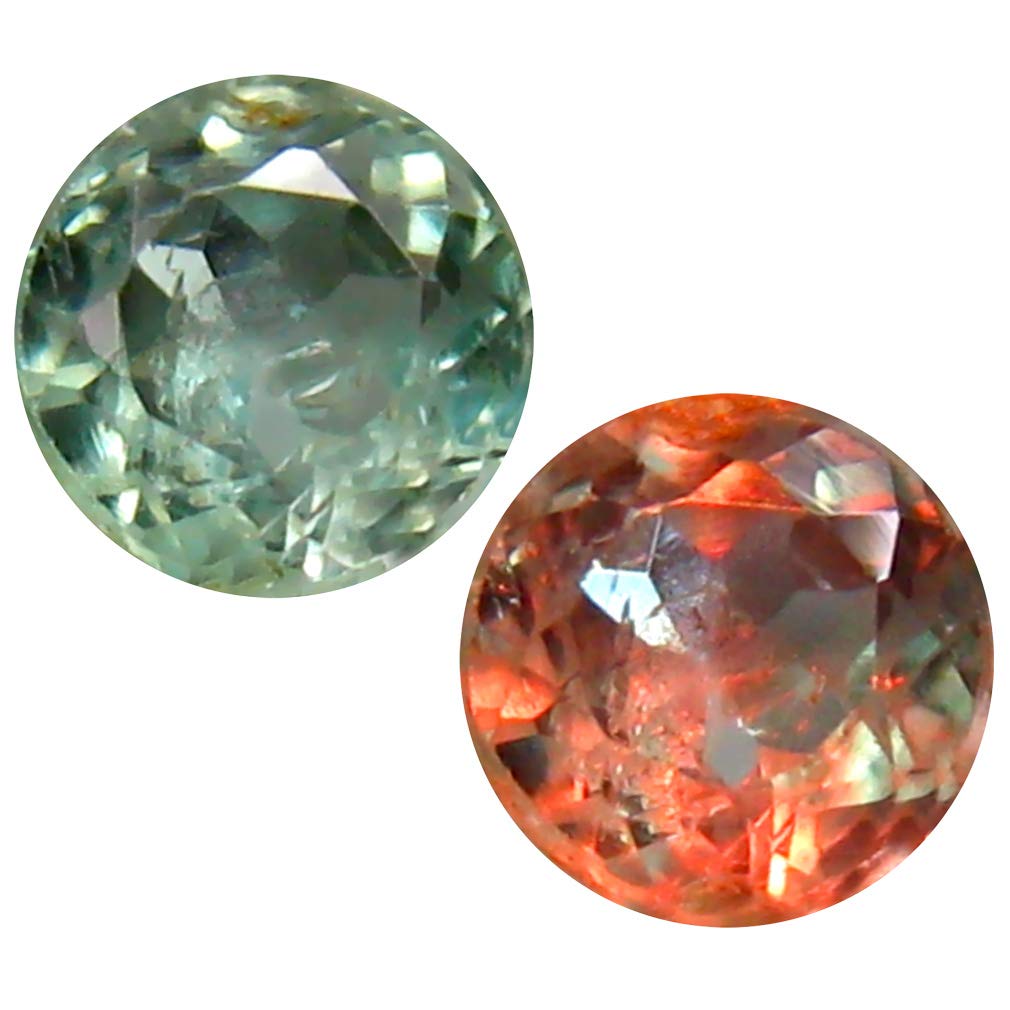 0.29 ct ROUND SHAPE (4 x 4 mm) 100% NATURAL (UN-HEATED) COLOR CHANGE ALEXANDRITE LOOSE GEMSTONE