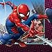 Cedar Crate Market Spiderman Party Supplies Pack for 16 Guests: Straws, Dinner Plates, Luncheon Napkins, Cups, and Table Cover (Bundle for 16)