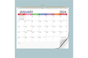 ALIAGLE Calendar 2023-2024-2025 Wall Calendar, July 2023 - December 2024 Calendar ,January 2024 - June 2025, 18 Months Calendar, 11.6"x14.8'', Large Daily Blocks Perfect for Planning and Organizing for Home