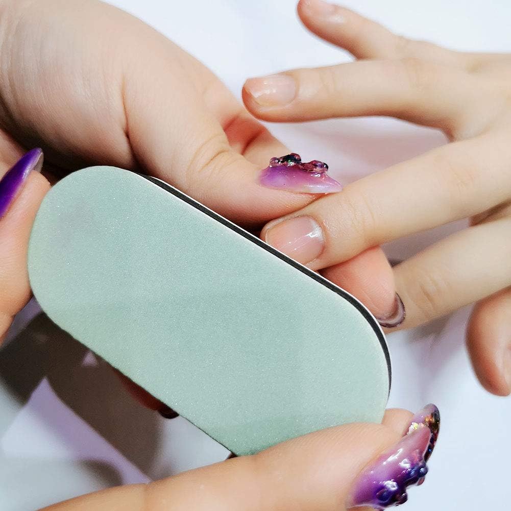 Amazon 漫画のネイルバッファー 両面研磨ブロックは トップの品質は 3 3000グリットシャイナーマニキュアネイルアートツール爪やすり 爪磨き 男女恋人同士の人形 海綿バッファー ネイルファイルセット 婚約のしるし バレンタインデーのプレゼント 一対入