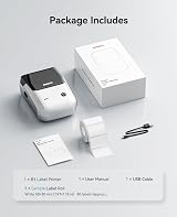 NIIMBOT B1 Bluetooth Label Maker Portable 2-Inch Waterproof Tapes Silver view 9