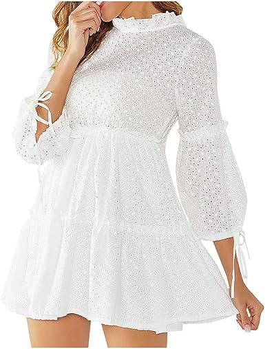 white eyelet dress amazon