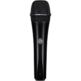 TELEFUNKEN Elektroakustik M80 Black Dynamic Microhpone | Supercardioid dynamic microphone with custom transformer and XLR connector for vocals, stage and studio