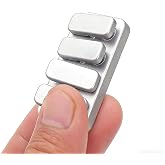 Metal Fidget Toys Adults EDC Fidget Slider Clicker Flexibility | BJZSDDUZ EDC Fidget Slider Stress Relief Toys for Adults Office Class ADHD OCD Anxiety-Silver